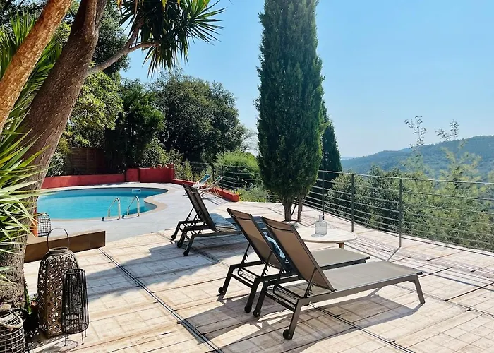 Hébergement de vacances Villam With Heated Pool, Panoramic View, Sea *