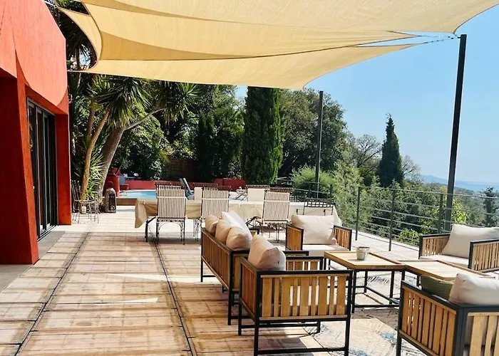 Villam With Heated Pool, Panoramic View, Sea * Mandelieu