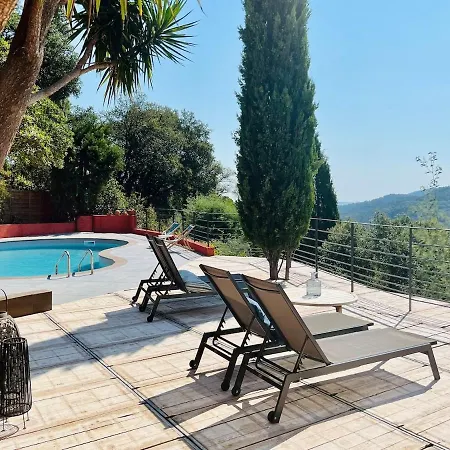 Vakantiehuis Villam With Heated Pool, Panoramic View, Sea *