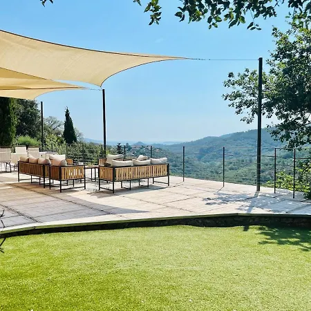 Vakantiehuis Villam With Heated Pool, Panoramic View, Sea Mandelieu